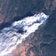 A true-color version of the Landsat image, providing a view of the fire and the state of the surrounding vegetation in the visible wavelengths.